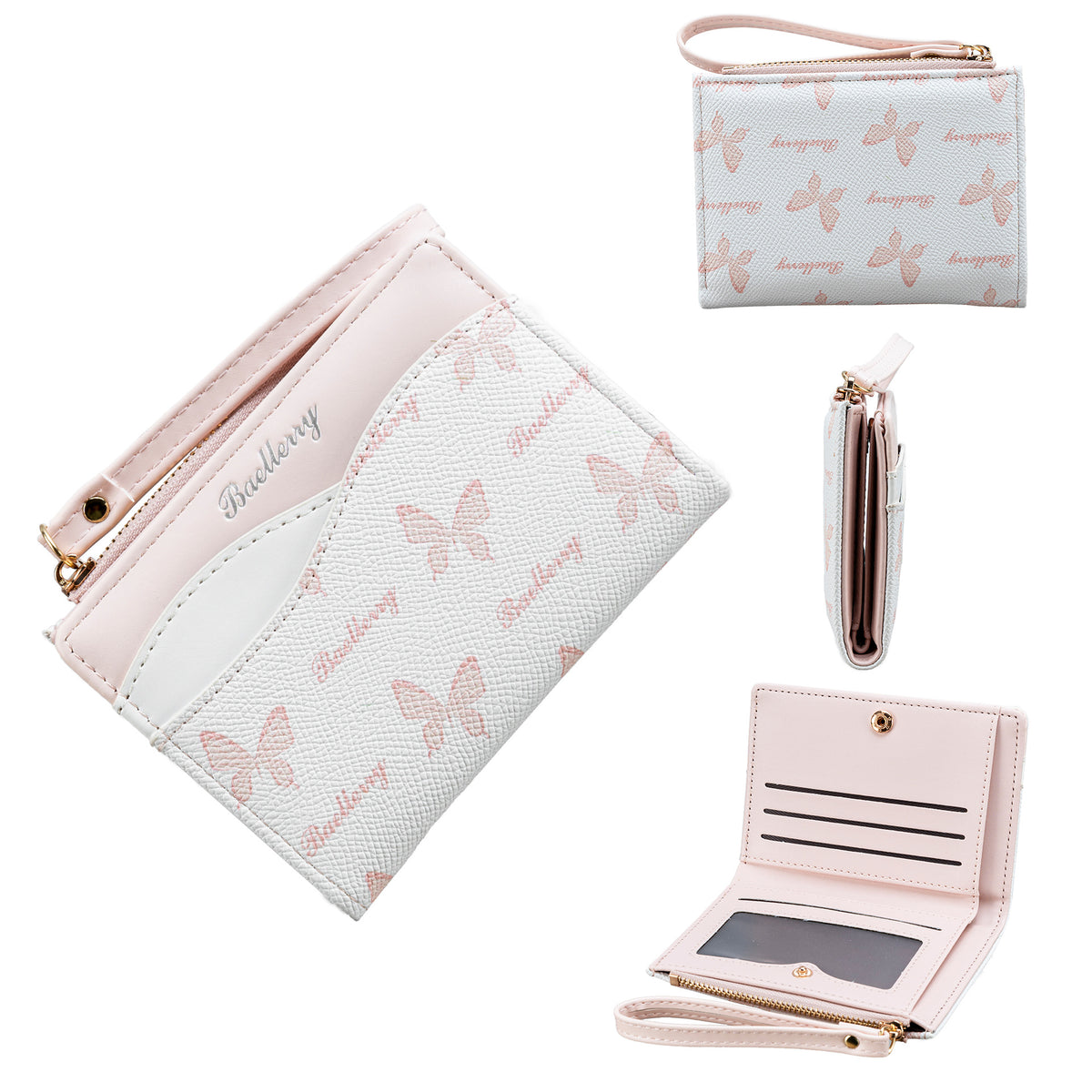 Women's High-grade Short Contrast Color Fashion Butterfly Ladies Wallet