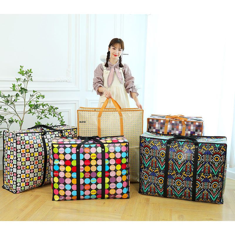 Film Perforated Folding Moving Waterproof Plastic Travel Bags