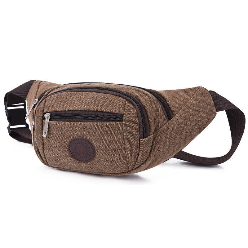 Women's & Men's & Capacity Construction Site Work Canvas Men's Waist Packs