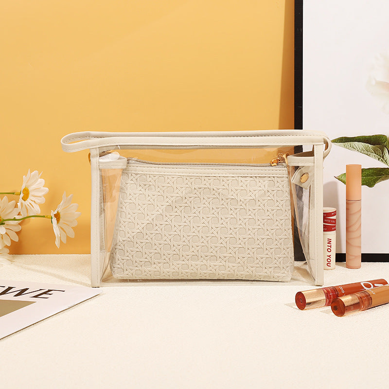 Women's Simple Portable High-grade Storage Waterproof Wash Makeup Bag