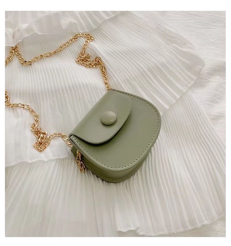 Women's Mini Saddle Korean Versatile Chain Crossbody Bags