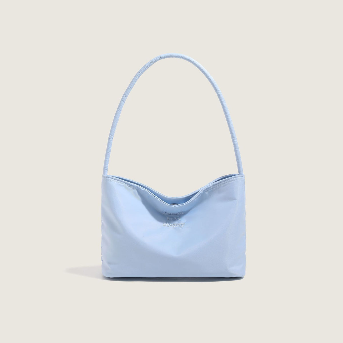 Women's Simple Nylon Embroidery Underarm Lightweight Gentle Solid Bags