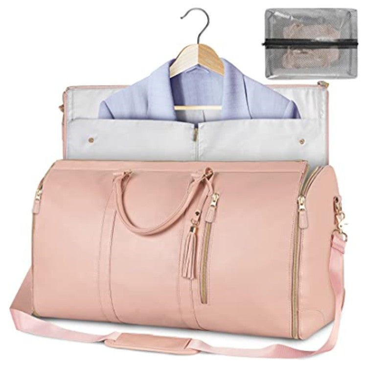 Women's Convenient Carry-on Garment Large Leather Fashion Travel Bags