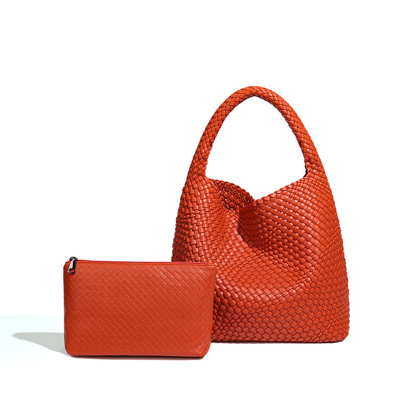 Women's Hand-woven Fashion Portable Korean Style Large Capacity Women's Shoulder Bag