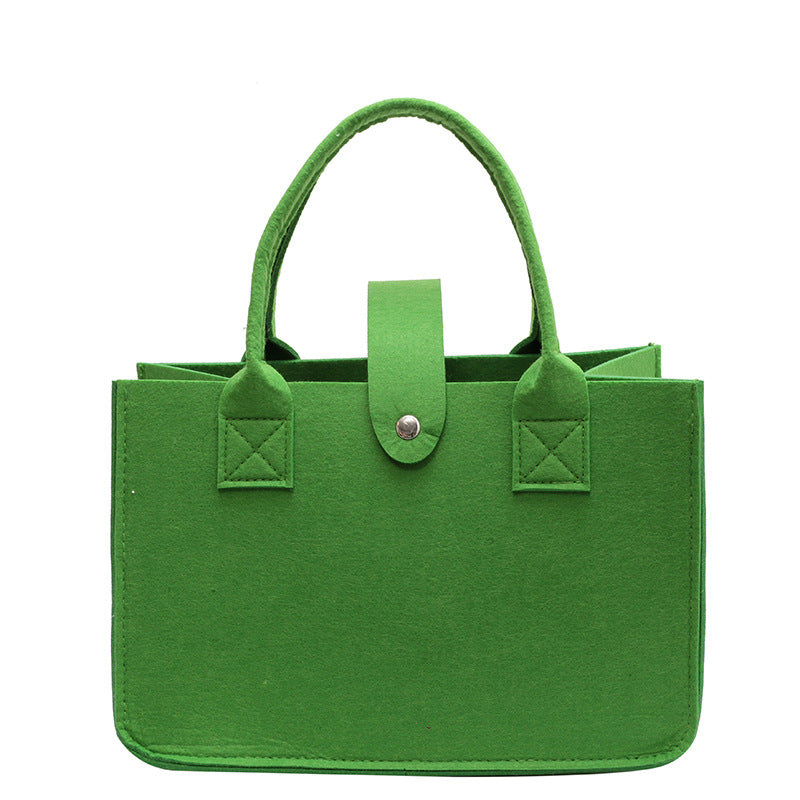 Clean Portable Felt Wedding Gift Commuting Handbags