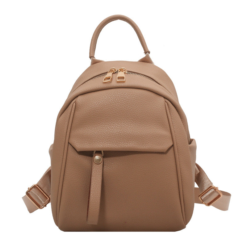 Women's Korean Soft Leather Fashion Artistic Backpacks
