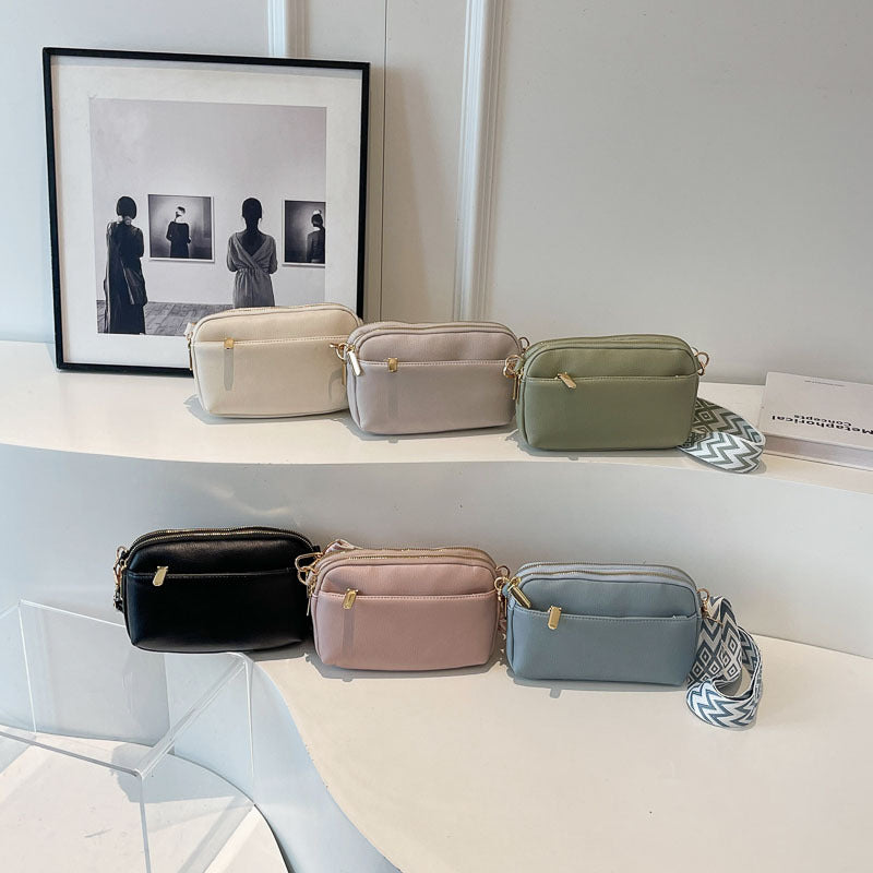 Charming Women's Trendy Niche Pure Color Shoulder Bags