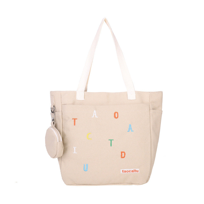 Large Capacity Fashion Embroidery Commuter Letter Bags
