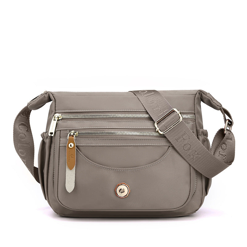 Women's Nylon Waterproof Mom Style Korean Solid Women's Shoulder Bag