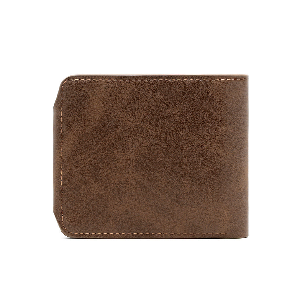 Classic Men's Hot Three-fold Embossed Short Men's Wallet