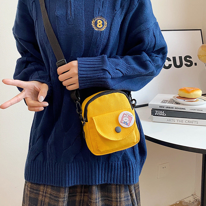 Canvas Korean Leisure Simple Fashion Pure Phone Bags