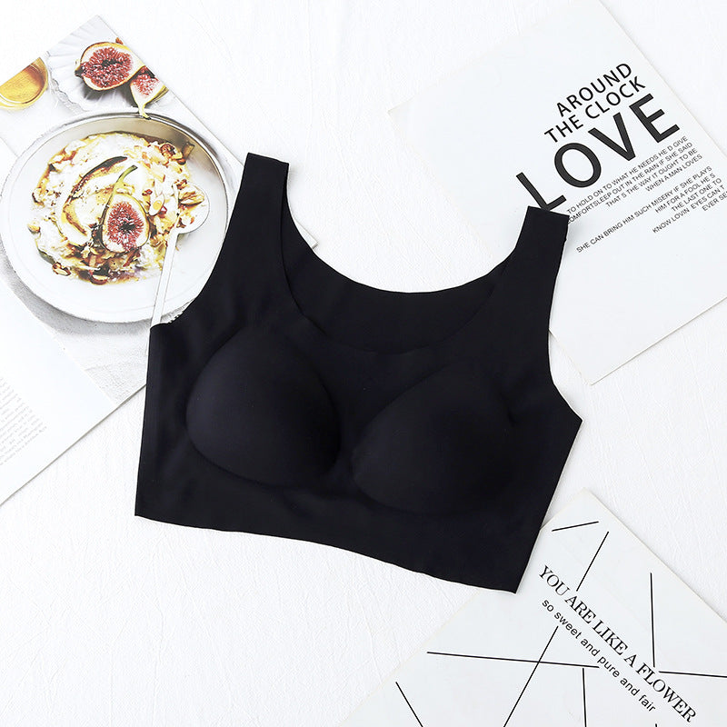 Women's Wireless Underwear Breathable Traceless One-piece Sleep Thin Big Bras