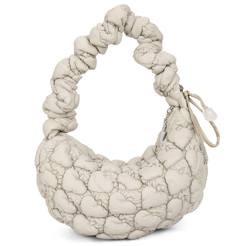 Cloud Female Pleated Dumpling Personality Drawstring Women's Shoulder Bag