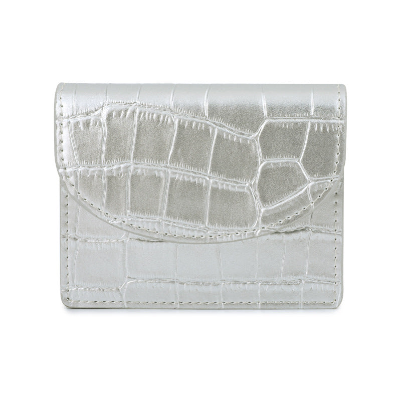 Unique Women's Crocodile Pattern Design Business Card Holder