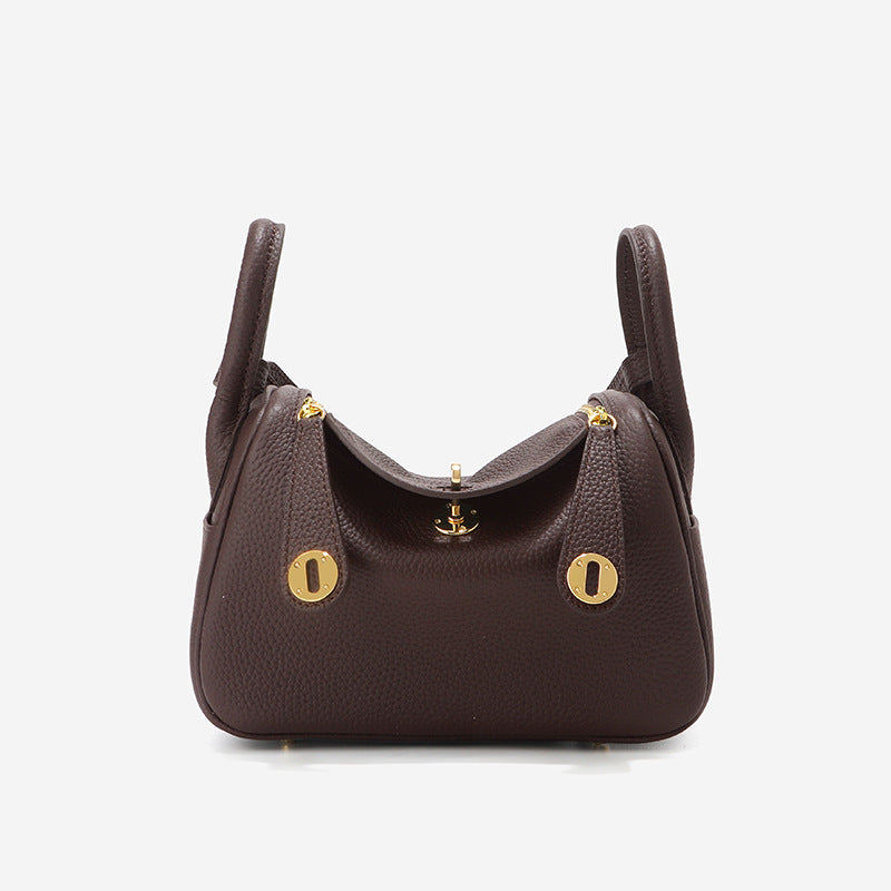 Women's First Layer Cowhide Lindi Underarm Leather Women's Shoulder Bag
