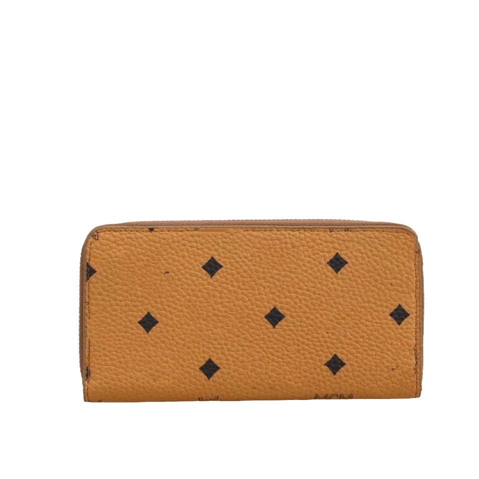 Pretty Sunflower Printed Mid-length Zipper Horizontal Ladies Wallet