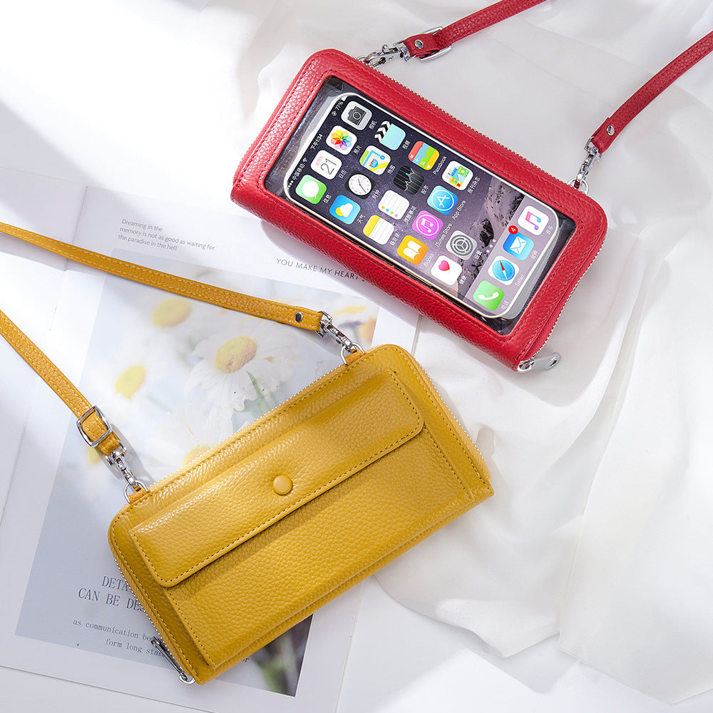 Women's Touch Screen Transparent Mobile Mini Phone Bags