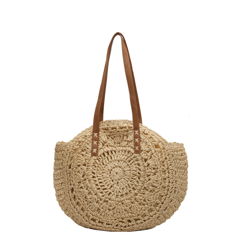Women's Straw Fashion Simple Beach Vacation Large Bags
