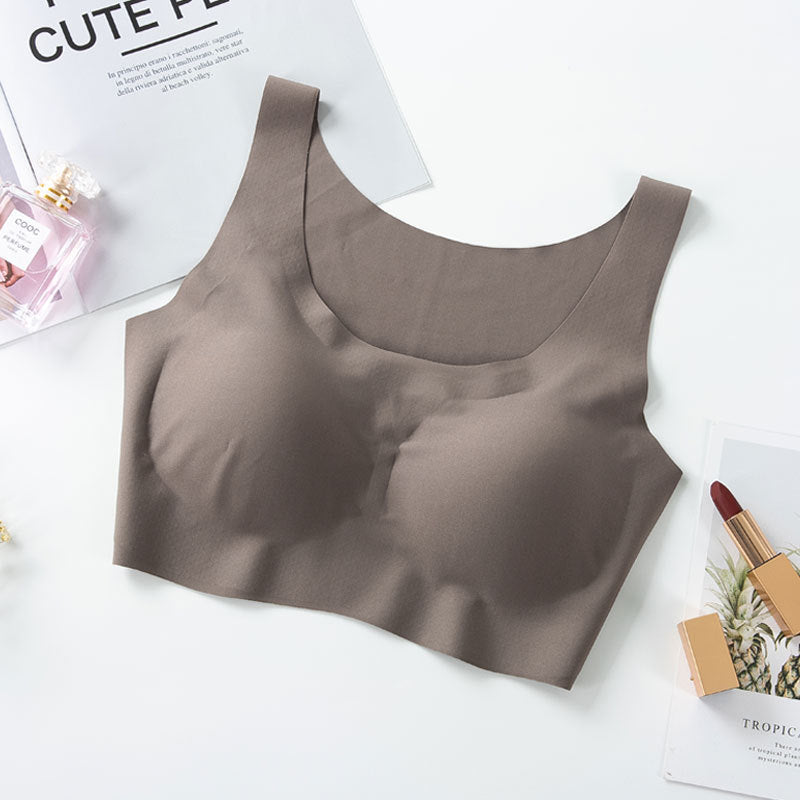Wireless Vest Seamless Ice Silk Underwear Lady Sexy Bras