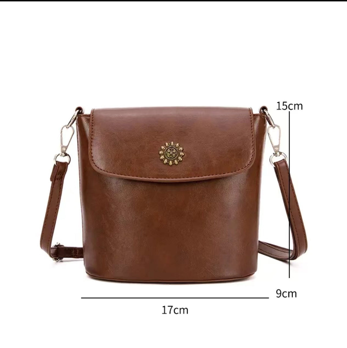 Women's Retro Sunflower Twist Textured Convenient Women's Shoulder Bag