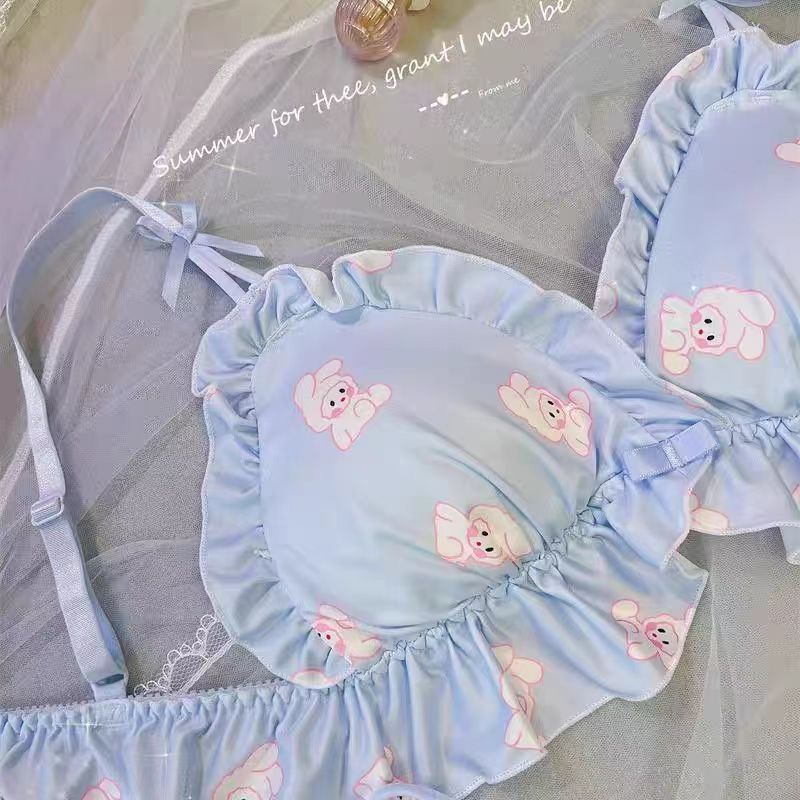 Breast Triangle Cup Cartoon Cute Pure Lingerie Sets