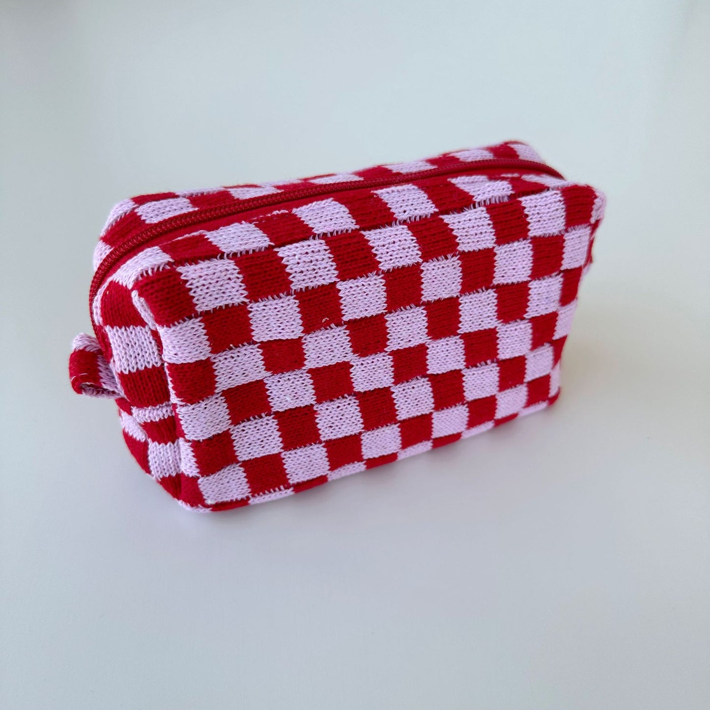 Large Capacity Chessboard Plaid Stripes Color Matching Cosmetic Bags