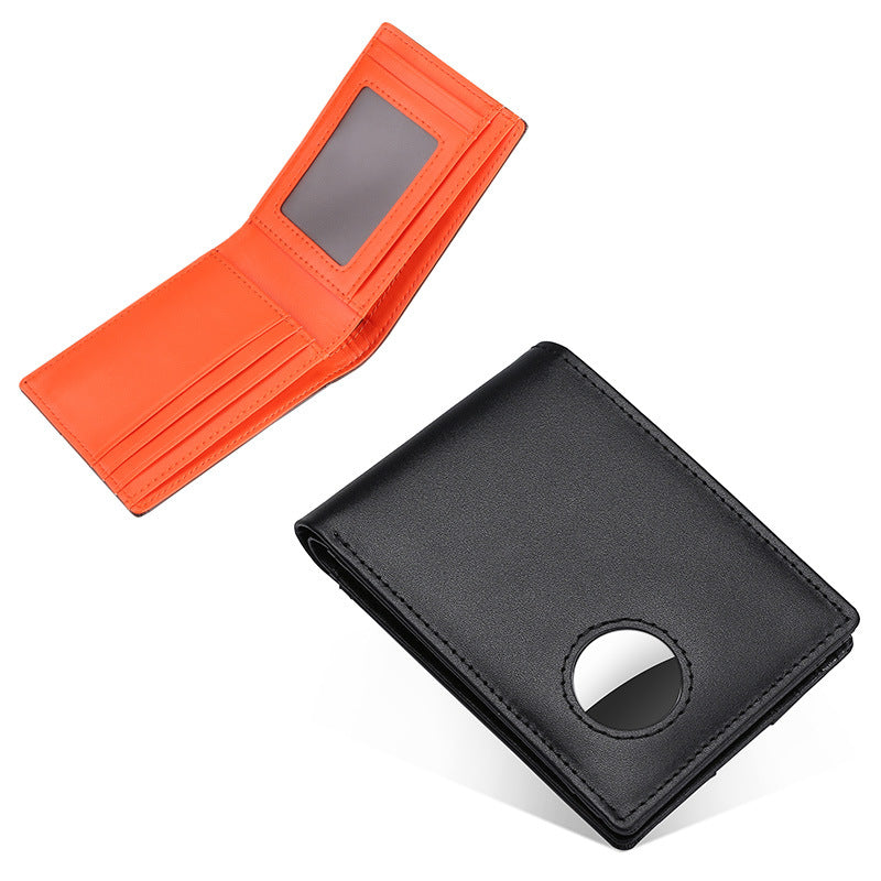 Men's Positioning Short Leather First Layer Cowhide Men's Wallet