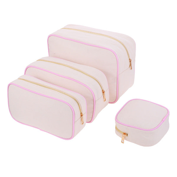 Women's Capacity Canvas Makeup Good-looking Portable Waterproof Cosmetic Bags
